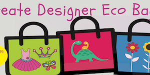 Free School Holiday Activity // Designer Eco Bags